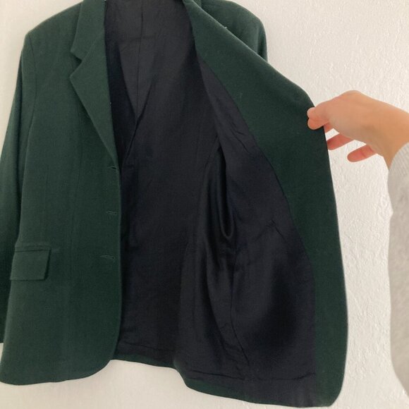 Devon-Aire Wool L'Cord Show Coat Jacket Green 100% Wool English Hunt Coat 14 - Picture 6 of 11